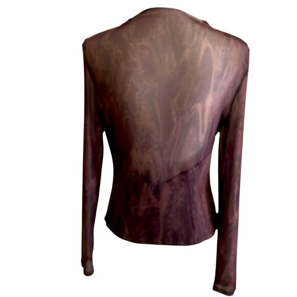 Louna Burnout Long Sleeve Blouse Size XL - Picture 7 of 9